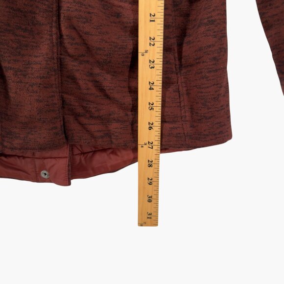 The North Face Maroon Red Indi Insulated Hooded Jacket Size Small - Picture 7 of 9